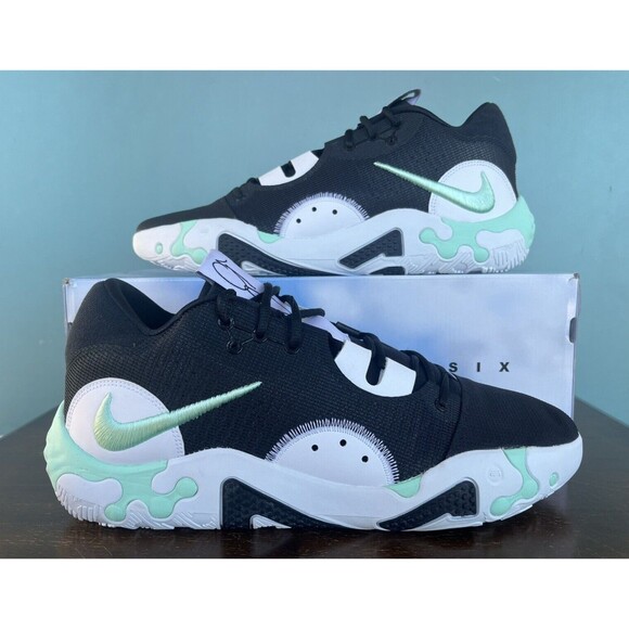 Nike PG Black/Mint Green Basketball Shoes Men's Size 15 DC1974-001